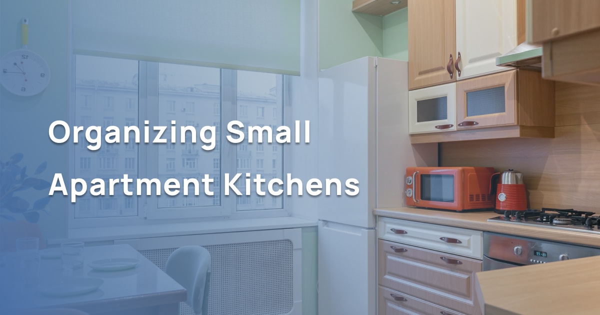 Organizing small apartment kitchens