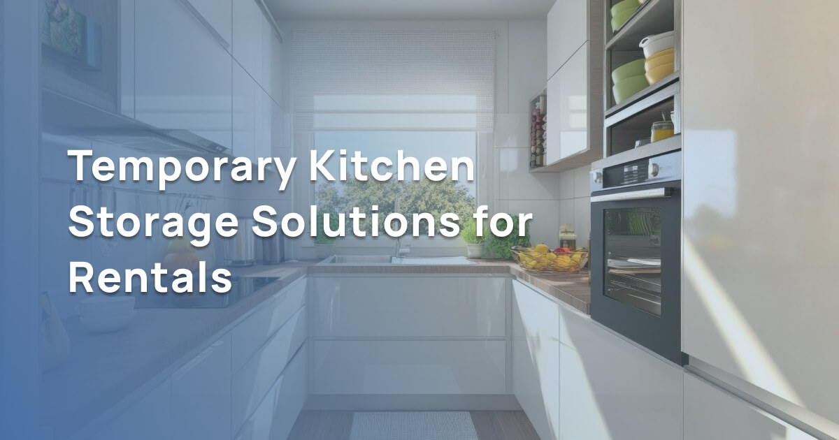 temp kitchen storage solutions for rentals